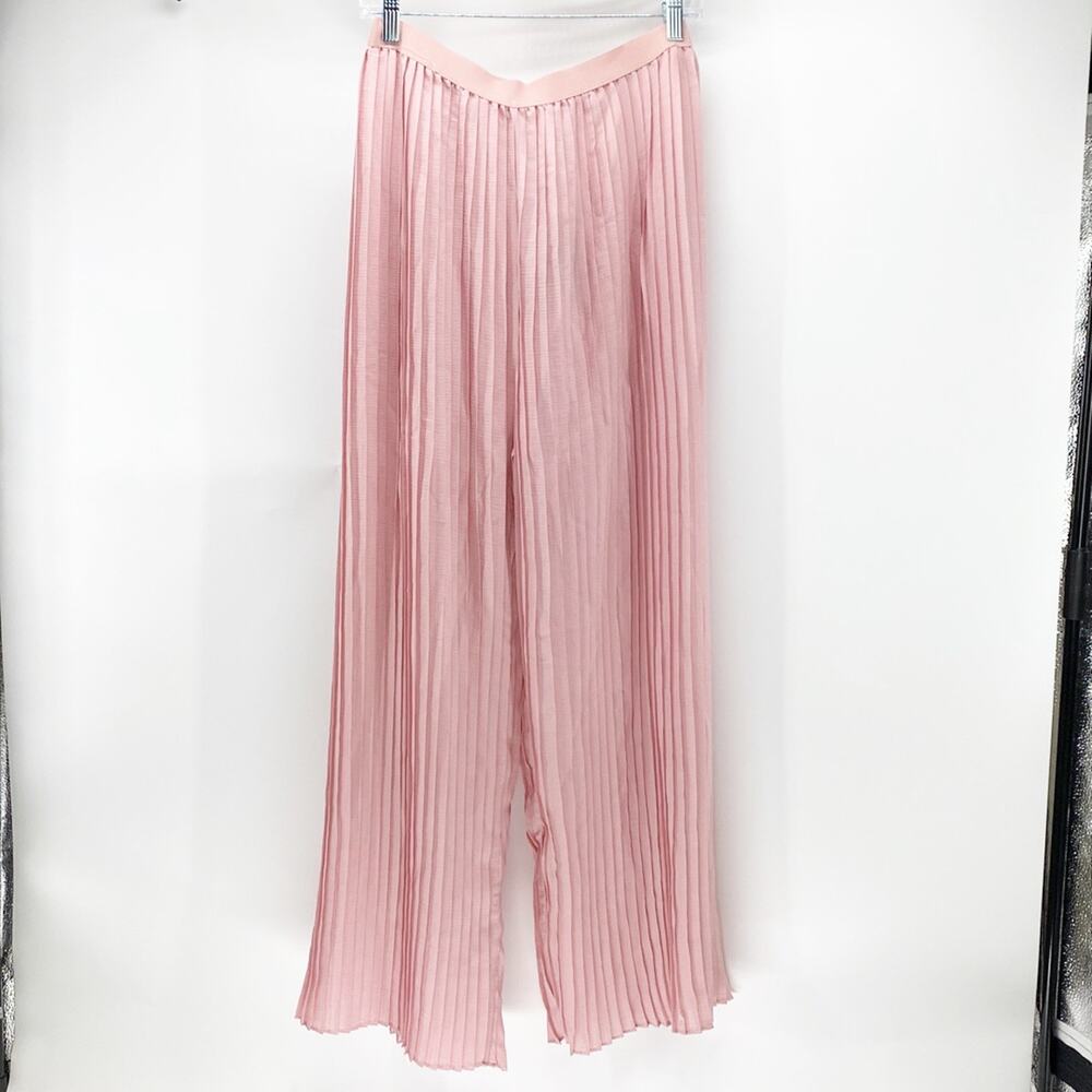 Matilda Pink pleated high waisted pants size S feminine girly summer fairy